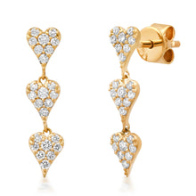 Load image into Gallery viewer, YELLOW GOLD DIAMOND EARRINGS - MICHAEL K. JEWELERS