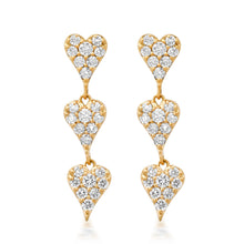 Load image into Gallery viewer, YELLOW GOLD DIAMOND EARRINGS - MICHAEL K. JEWELERS