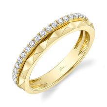 Load image into Gallery viewer, THIN ROCK-STUD DIAMOND BAND RING - MICHAEL K. JEWELERS