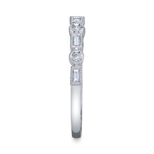 Load image into Gallery viewer, ROUND AND EMERALD CUT DIAMOND BAND