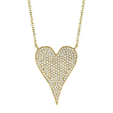 Load image into Gallery viewer, LARGE DIAMOND HEART NECKLACE - MICHAEL K. JEWELERS