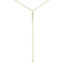 Load image into Gallery viewer, PEAR SHAPED DIAMOND LARIAT NECKLACE - MICHAEL K. JEWELERS