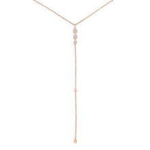 Load image into Gallery viewer, PEAR SHAPED DIAMOND LARIAT NECKLACE - MICHAEL K. JEWELERS