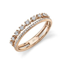Load image into Gallery viewer, TWO ROW DIAMOND BAND - MICHAEL K. JEWELERS