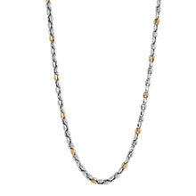 Load image into Gallery viewer, STEEL AND GOLD LINK CHAIN - MICHAEL K. JEWELERS