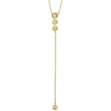 Load image into Gallery viewer, GOLD DIAMOND LARIAT NECKLACE - MICHAEL K. JEWELERS