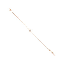 Load image into Gallery viewer, ROSE GOLD DIAMOND PAVE CIRCLE BRACELET - MICHAEL K. JEWELERS