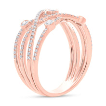 Load image into Gallery viewer, ROSE GOLD DIAMOND ORBIT RING - MICHAEL K. JEWELERS