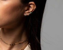 Load image into Gallery viewer, TURQUOISE HUGGIE EARRING - MICHAEL K. JEWELERS