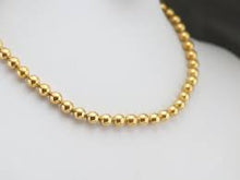 Load image into Gallery viewer, 3MM YELLOW GOLD-FILLED BEAD NECKLACE - MICHAEL K. JEWELERS