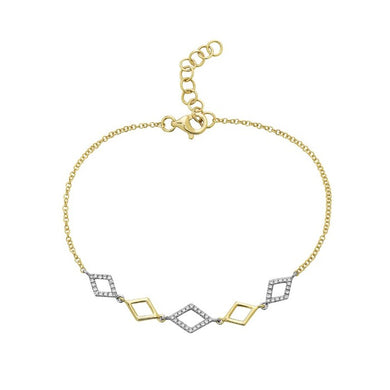 DIAMOND SHAPED DIAMOND BRACELET