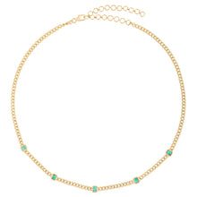 Load image into Gallery viewer, YELLOW GOLD EMERALD DIAMOND NECKLACE - MICHAEL K. JEWELERS