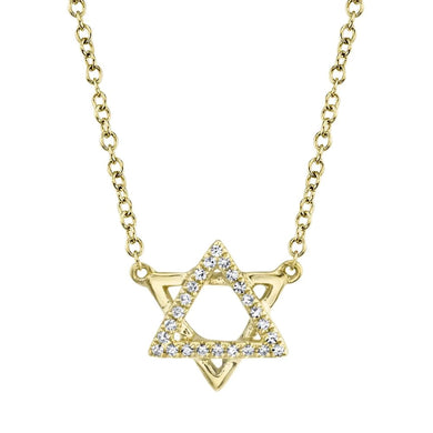 DIAMOND STAR OF DAVID NECKLACE - MICHAEL K. JEWELERS