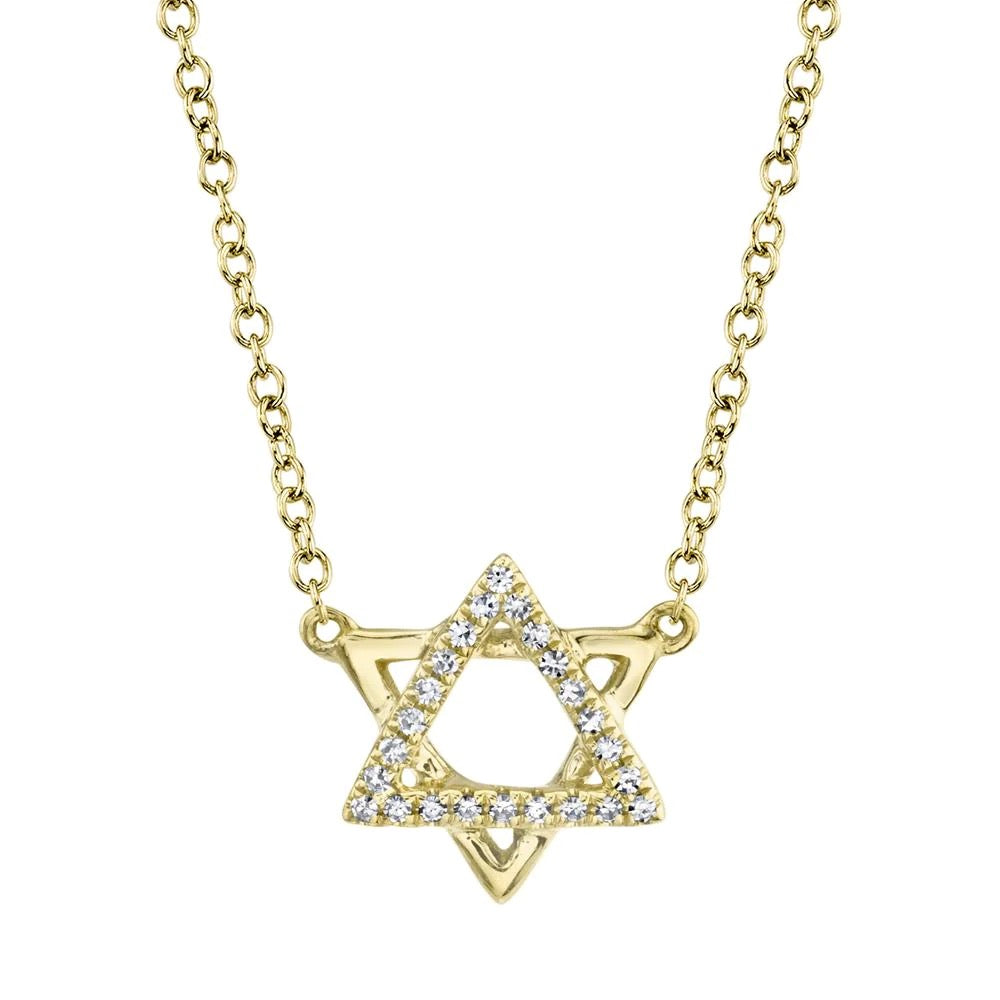 DIAMOND STAR OF DAVID NECKLACE - MICHAEL K. JEWELERS