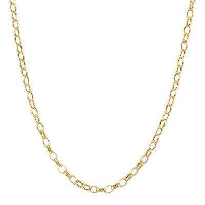 OVAL LINK ROLO CHAIN NECKLACE - MICHAEL K. JEWELERS