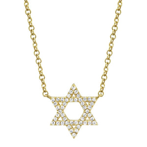 DIAMOND STAR OF DAVID NECKLACE - MICHAEL K. JEWELERS