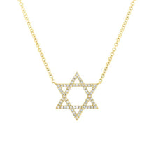 Load image into Gallery viewer, DIAMOND STAR OF DAVID NECKLACE - MICHAEL K. JEWELERS