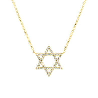 DIAMOND STAR OF DAVID NECKLACE - MICHAEL K. JEWELERS