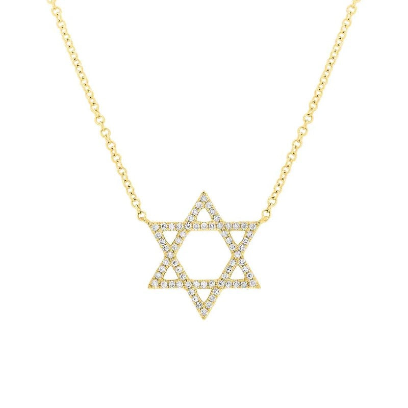 DIAMOND STAR OF DAVID NECKLACE - MICHAEL K. JEWELERS