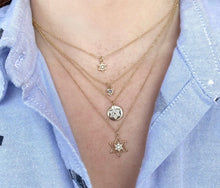 Load image into Gallery viewer, DIAMOND ACCENT IN STAR OF DAVID NECKLACE - MICHAEL K. JEWELERS