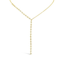 Load image into Gallery viewer, ONE SIDED DIAMOND BEZEL LARIAT NECKLACE - MICHAEL K. JEWELERS