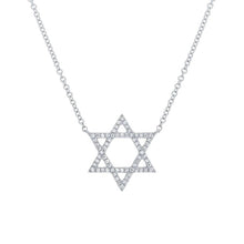 Load image into Gallery viewer, DIAMOND STAR OF DAVID NECKLACE - MICHAEL K. JEWELERS