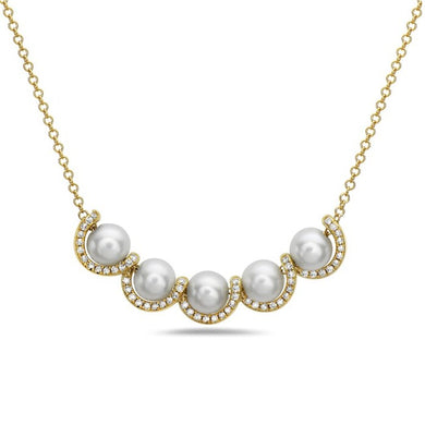 FIVE PEARL NECKLACE