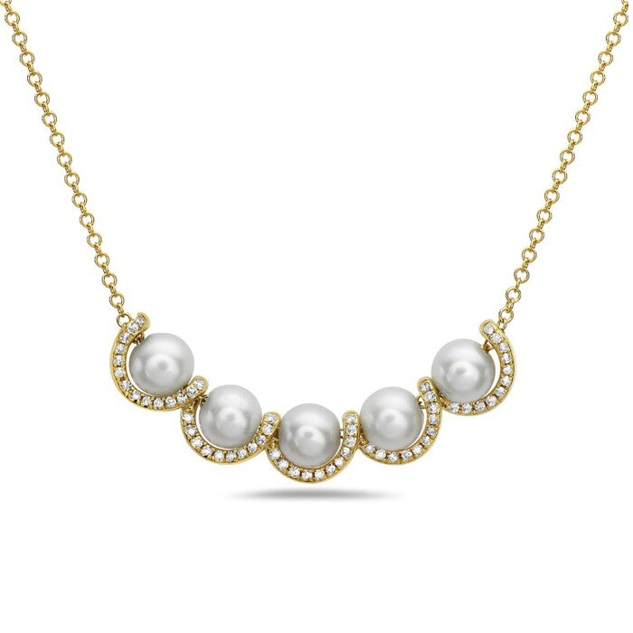 FIVE PEARL NECKLACE