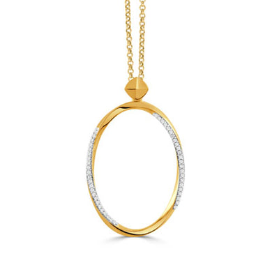 OVAL DIAMOND PENDANT