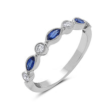 Load image into Gallery viewer, ROUND AND PEAR SHAPE DIAMOND BAND - MICHAEL K. JEWELERS