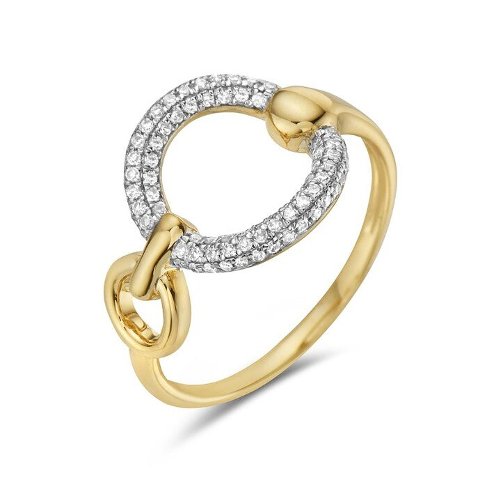 OPEN CIRCLE DIAMOND RING