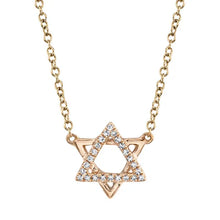 Load image into Gallery viewer, STAR OF DAVID DIAMOND NECKLACE