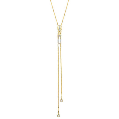 BEZEL ZIPPER BOLO DIAMOND NECKLACE - MICHAEL K. JEWELERS