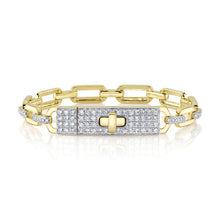 Load image into Gallery viewer, DIAMOND LINK BAR BRACELET