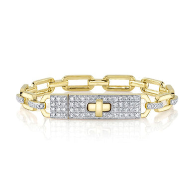 DIAMOND LINK BAR BRACELET