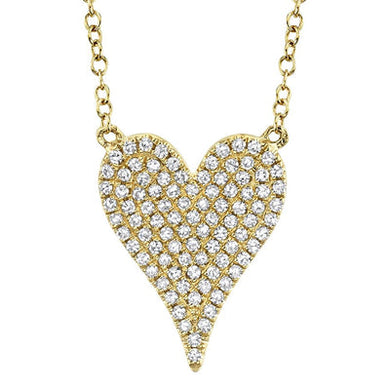 MEDIUM DIAMOND HEART NECKLACE - MICHAEL K. JEWELERS