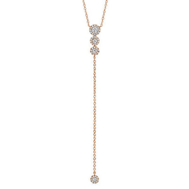 DIAMOND LARIAT NECKLACE - MICHAEL K. JEWELERS