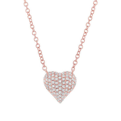 DIAMOND PAVE HEART NECKLACE