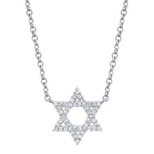 Load image into Gallery viewer, STAR OF DAVID DIAMOND NECKLACE