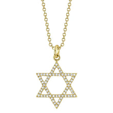 Load image into Gallery viewer, STAR OF DAVID DIAMOND NECKLACE - MICHAEL K. JEWELERS