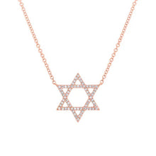 Load image into Gallery viewer, DIAMOND STAR OF DAVID NECKLACE