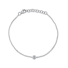 Load image into Gallery viewer, ROUND DIAMOND BEZEL BRACELET