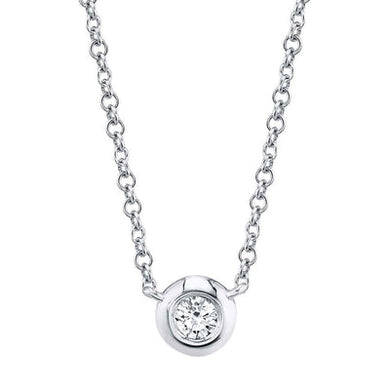 ROUND DIAMOND BEZEL NECKLACE