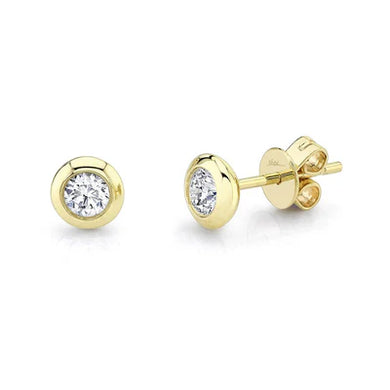 DIAMOND BEZEL STUD EARRING
