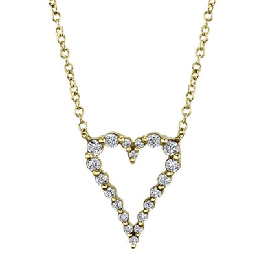 OPEN HEART DIAMOND NECKLACE - MICHAEL K. JEWELERS