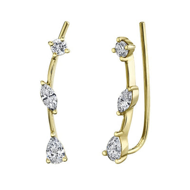 EAR CRAWLER DIAMOND EARRING