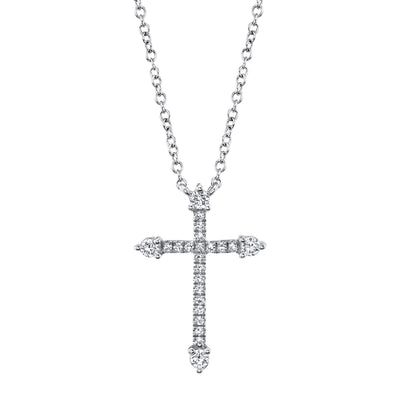 DIAMOND CROSS NECKLACE