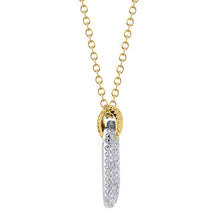 Load image into Gallery viewer, VERTICAL RECTANGULAR DIAMOND NECKLACE