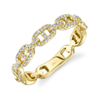 DIAMOND LINK BAND RING