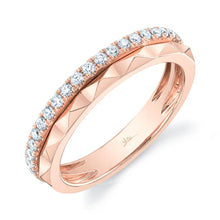 Load image into Gallery viewer, THIN ROCK-STUD DIAMOND BAND RING